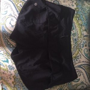 Black lulu lemon running shorts